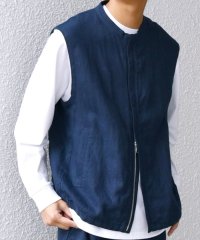 SHIPS any MEN/SHIPS any:〈洗濯機可能〉NOVELTEX リネン ジップ ベスト(セットアップ対応)◇/507926882