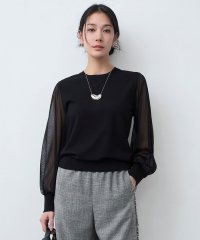 ICB（LARGE SIZE）/【洗える】クロスコンビ シアースリーブニット/507927024