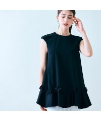 Audie a Muses/フラワーモチーフ付きペプラムブラウス/507927101
