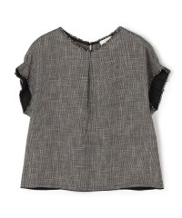Ballsey/ポリエステルレーヨンカラミ タックスリーブブラウス/507927108