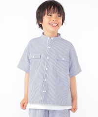 SHIPS KIDS/SHIPS KIDS:100～130cm /〈UVカット/吸水速乾〉ドライタッチ ストライプ シャツ/507927217