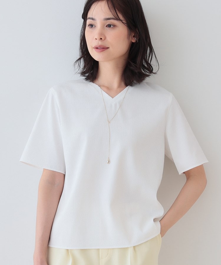 値下げ　新品　INDIVI UVカット オフホワイトジャンパー40 値下げ新品INDIVI UVカット オフホワイトジャンパー40