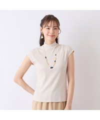 Liliane Burty ECLAT/【S・Mサイズ】ハイネック　フレンチスリーブTシャツ/507927377