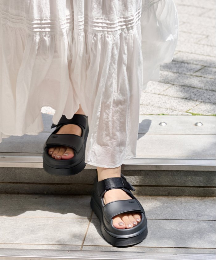 UGG/アグ× SLOBE IENA ブラックサンダル