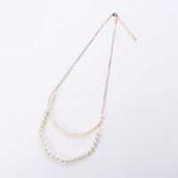 AN SHU/アンシュー AN SHU 2連パールゴールドチェーンパーティーネックレス(ゴールド)/507927582
