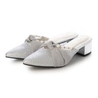 Mafmof/マフモフ Mafmof Realta(レアルタ)4.5cmヒールパール×シフォンリボンミュールサンダル/507927677