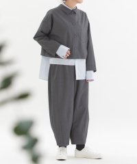 nop de nod/ノップドゥノッド nop de nod Pommeトロ裾ダーツ9分パンツ/507927696