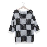 UNITED COLORS OF BENETTON/ユナイテッド カラーズ オブ ベネトン UNITED COLORS OF BENETTON. キッズブロックチェックラウンドネックローゲージニット・セーターG/507927807