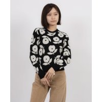 UNITED COLORS OF BENETTON/ユナイテッド カラーズ オブ ベネトン UNITED COLORS OF BENETTON. フラワー総柄ラウンドネックニット・セーター/507927823