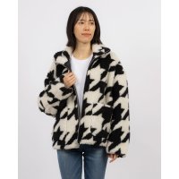UNITED COLORS OF BENETTON/ユナイテッド カラーズ オブ ベネトン UNITED COLORS OF BENETTON. 千鳥柄リングジップボアジャケット/507927864