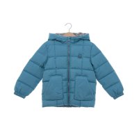 UNITED COLORS OF BENETTON/ユナイテッド カラーズ オブ ベネトン UNITED COLORS OF BENETTON. キッズフード付きボア刺繍ロゴ中綿ジャケットB/507927915