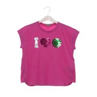 UNITED COLORS OF BENETTON/ユナイテッド カラーズ オブ ベネトン UNITED COLORS OF BENETTON. キッズグリッターロゴプリント半袖Tシャツ・カットソーG/507927929