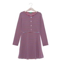 UNITED COLORS OF BENETTON/ユナイテッド カラーズ オブ ベネトン UNITED COLORS OF BENETTON. キッズマルチカラーボーダーフロントボタン長袖ワンピースG/507928007