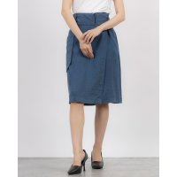 UNITED COLORS OF BENETTON/ユナイテッド カラーズ オブ ベネトン UNITED COLORS OF BENETTON. リネン100％ミディ丈ラップスカート/507928026