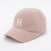 HOMEGAME/ホームゲーム HOMEGAME HOMEGAME － H LOGO KNIT Baseball Cap PINK/507928157
