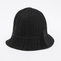 HOMEGAME/ホームゲーム HOMEGAME HOMEGAME － TWIST KNIT BUCKET HAT BLACK【HG241407】/507928163