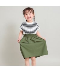 branshes/【WEB限定/DRC】ウエスト切替ドッキング半袖ワンピース/507928210