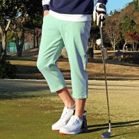 TopIsm/トップイズム TopIsm ゴルフパンツ メンズ クロップドパンツ ストレッチ ゴルフウェア ハーフパンツ チノパン ショートパンツ スポーツウェア 無地 7分/504627180