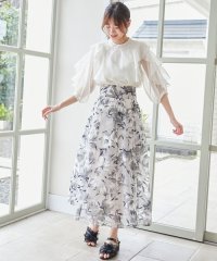 MAJESTIC LEGON/バックレースアップフレアスカート/507841497