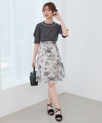 MAJESTIC LEGON/バックレースアップフレアスカート/507841497