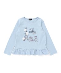 BeBe/エッフェル塔フラワーモチーフスムース長袖Tシャツ(90~160cm)/507888991