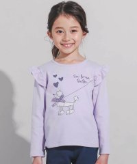 BeBe/おすましプードル肩フリルスムース長袖Tシャツ(80~150cm)/507888992