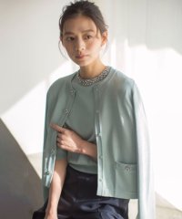 KUMIKYOKU(S SIZE)/【WEB限定・接触冷感・UVカット】ビジューニット ジャケット/507928870