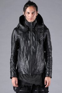 D.HYGEN/ディーハイゲン D.HYGEN Hose Leather Hood Attached Jacket/507929244