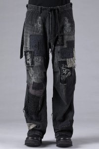 D.HYGEN/ディーハイゲン D.HYGEN Crust Damage Repair Embroidered Jacquard Wide Pants/507929260