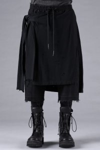 D.HYGEN/ディーハイゲン D.HYGEN Stretch Denim Damage Apron Wide Cropped Pants/507929265