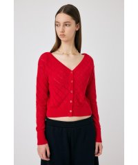 moussy/EYELET ニットカーディガン/507929304