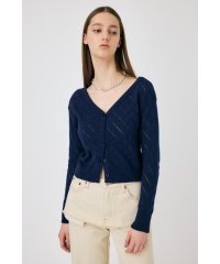 moussy/EYELET ニットカーディガン/507929304