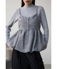 AZUL by moussy/フロントジップバルーンキャミ/507929379