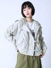 LASUD/ラシュッド LASUD シャーリングミリタリーライクブルゾン/507930825