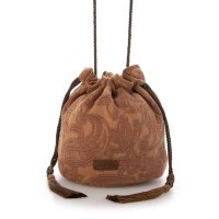 UNGRID bag/アングリッド Ungrid ペイズリー柄エンボスファブリック 巾着ショルダーバッグ/506893777