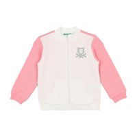 UNITED COLORS OF BENETTON/ユナイテッド カラーズ オブ ベネトン UNITED COLORS OF BENETTON. キッズブランドロゴグリッタープリントフルジップフロントポケットスウ/507927995