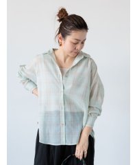 Lugnoncure/シアーチェックシャツ《2025spring catalog item》/507932320