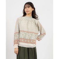 BRODIAEA/ブローディア BRODIAEA スモック刺繍シフォンブラウス/507932332