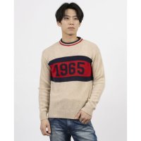 UNITED COLORS OF BENETTON/ユナイテッド カラーズ オブ ベネトン UNITED COLORS OF BENETTON. ヴァージンウール100％フロントデザインクルーネックニット・セータ/507932397