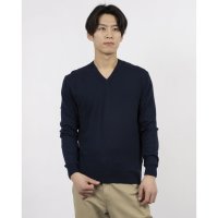 UNITED COLORS OF BENETTON/ユナイテッド カラーズ オブ ベネトン UNITED COLORS OF BENETTON. コットン100％無地Vネック長袖ニットセーターB/507932404