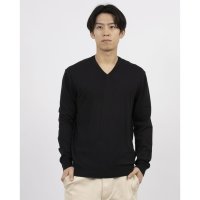 UNITED COLORS OF BENETTON/ユナイテッド カラーズ オブ ベネトン UNITED COLORS OF BENETTON. コットン100％無地Vネック長袖ニットセーターB/507932404