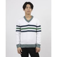 UNITED COLORS OF BENETTON/ユナイテッド カラーズ オブ ベネトン UNITED COLORS OF BENETTON. センターボーダーVネックニット・セーター/507932411