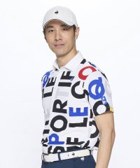 le coq sportif GOLF /ルコックスポルティフ ゴルフ le coq sportif golf マルチカラーロゴ柄半袖シャツ/507932518