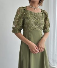 aity/アイティ aity 刺繍レース切り替えフレアドレス 結婚式 二次会 成人式 同窓会 パーティードレス オケージョンドレス お呼ばれワンピース/507932661