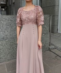 aity/アイティ aity 刺繍レース切り替えフレアドレス 結婚式 二次会 成人式 同窓会 パーティードレス オケージョンドレス お呼ばれワンピース/507932661