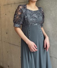 aity/アイティ aity 刺繍レース切り替えフレアドレス 結婚式 二次会 成人式 同窓会 パーティードレス オケージョンドレス お呼ばれワンピース/507932661