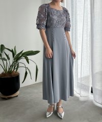 aity/アイティ aity 刺繍レース切り替えフレアドレス 結婚式 二次会 成人式 同窓会 パーティードレス オケージョンドレス お呼ばれワンピース/507932661