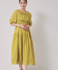 SunaUna/【パウダーシフォン／シャーリング】ロングワンピース/507932743