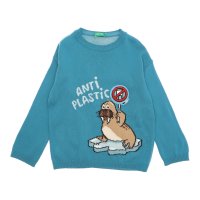 UNITED COLORS OF BENETTON/ユナイテッド カラーズ オブ ベネトン UNITED COLORS OF BENETTON. キッズアニマルキャラクタークルーネックニット・セーターB/507933055