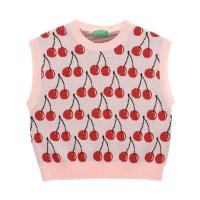 UNITED COLORS OF BENETTON/ユナイテッド カラーズ オブ ベネトン UNITED COLORS OF BENETTON. キッズフルーティパターンショート丈ノースリーブニット・セーターG/507933058